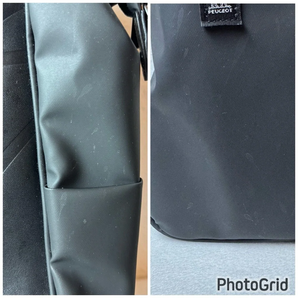 Peugeot Voyages Laptop Backpack Tote Black Water Resistant RFID Security Pocket
